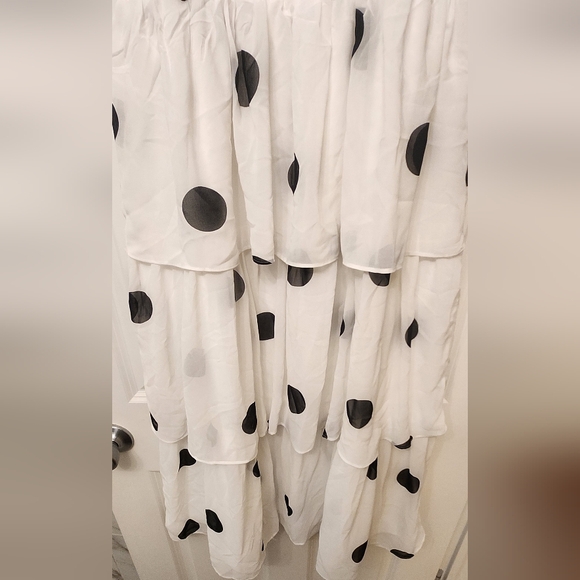 English Factory Women's Polka Dot Midi Smocked Dress NWOT - Picture 4 of 8